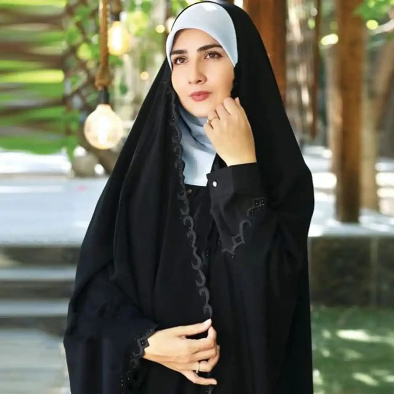 مدل چادر + زیباترین مدل های چادر مشکی و مجلسی ترند امسال بسیار شیک