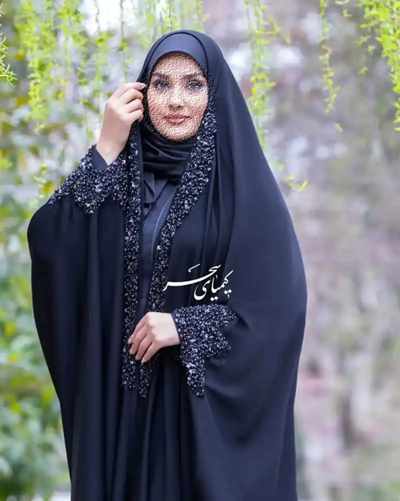 مدل چادر مشکی جدید + زیباترین مدل های چادر مشکی جدید و ترند امسال