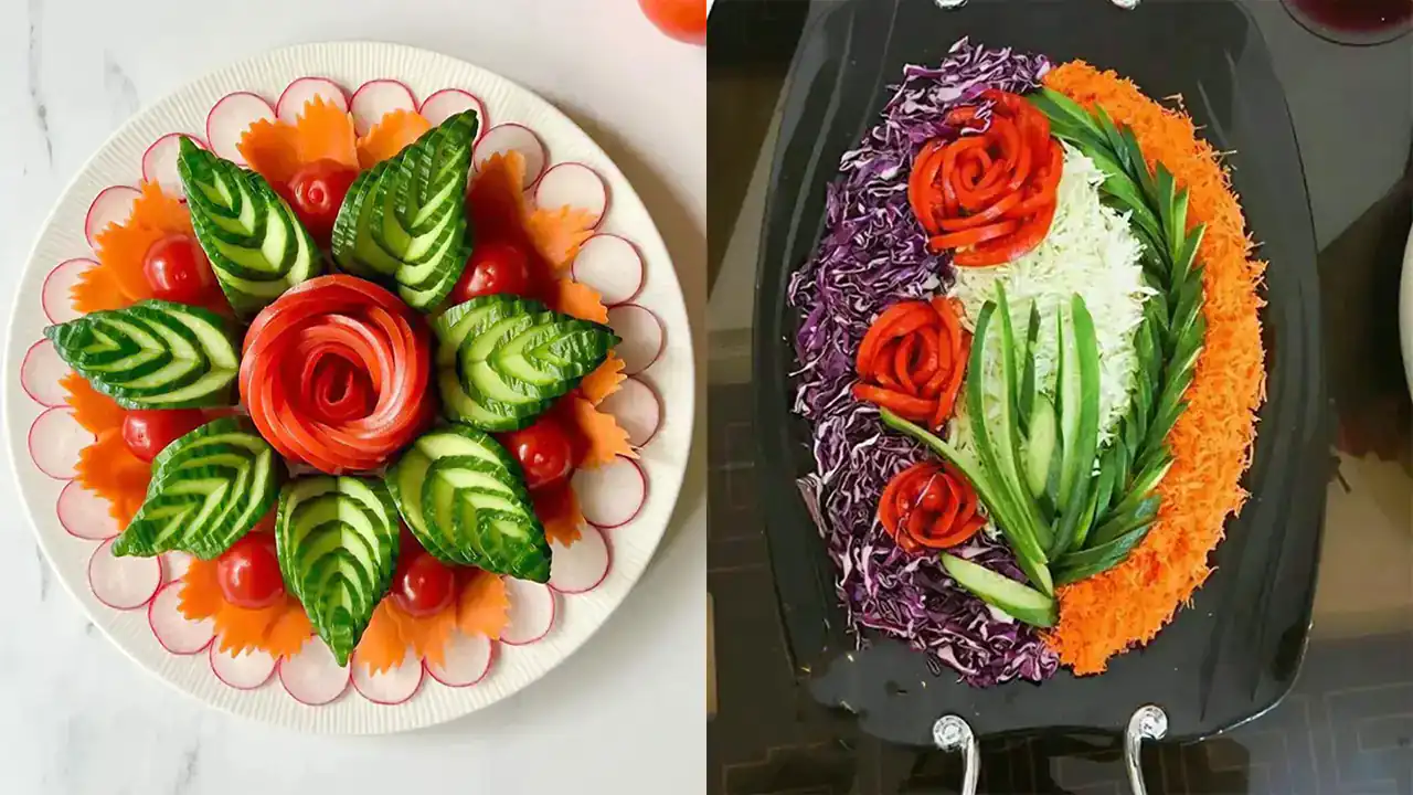 چند مدل سالاد + زیباترین مدل های سالاد مجلسی ترند امسال با تزیین فوق العاده