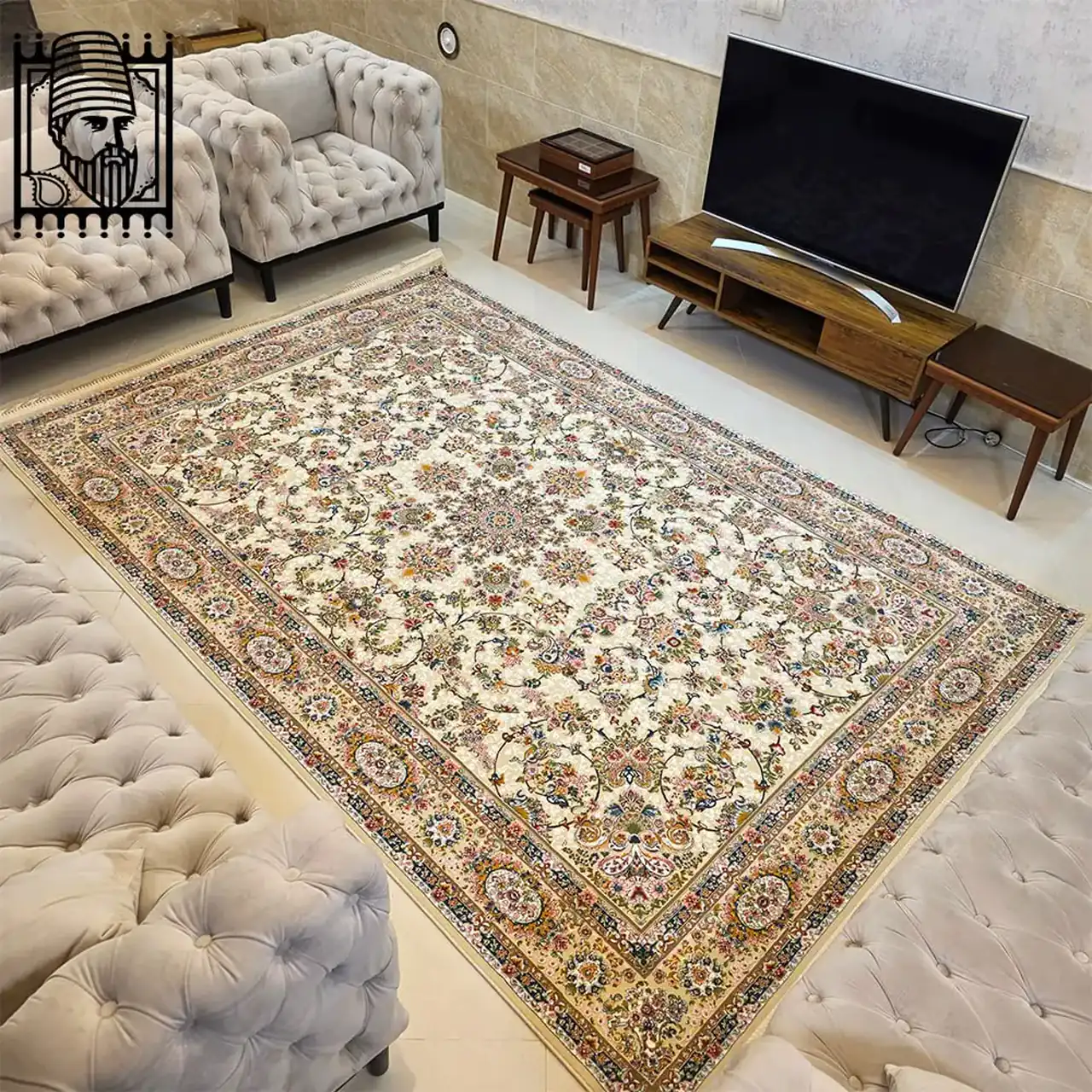 مدل فرش رنگ روشن + زیباترین مدل های فرش رنگ روشن تولید امسال بسیار پر فروش