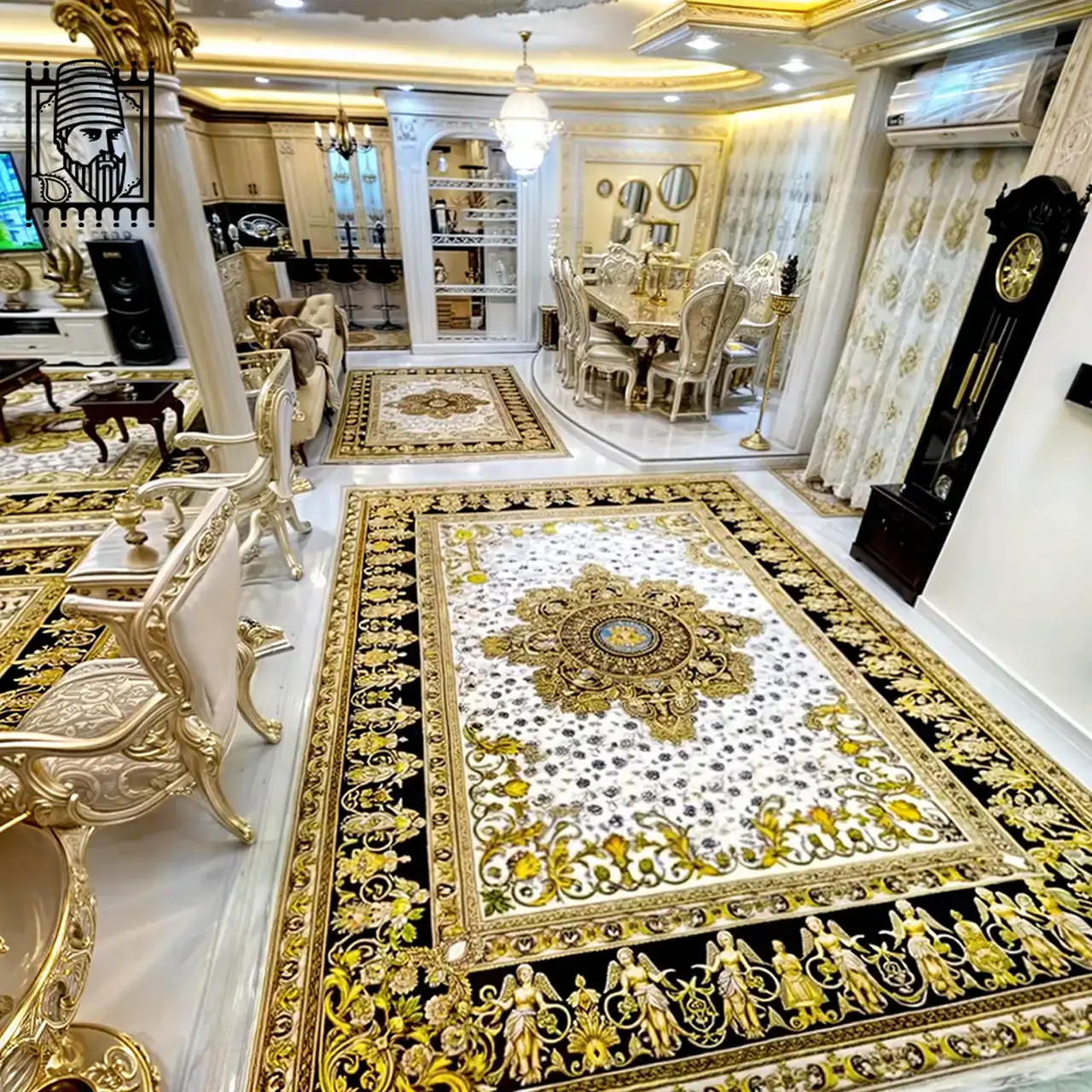 مدل فرش رنگ روشن + زیباترین مدل های فرش رنگ روشن تولید امسال بسیار پر فروش