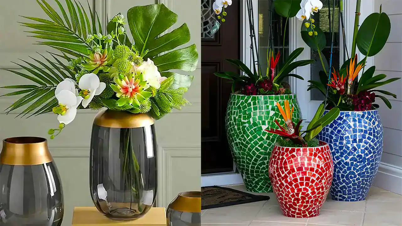 جدیدترین مدل گلدان گل طبیعی + زیباترین مدل های گلدان گل طبیعی بسیار شیک