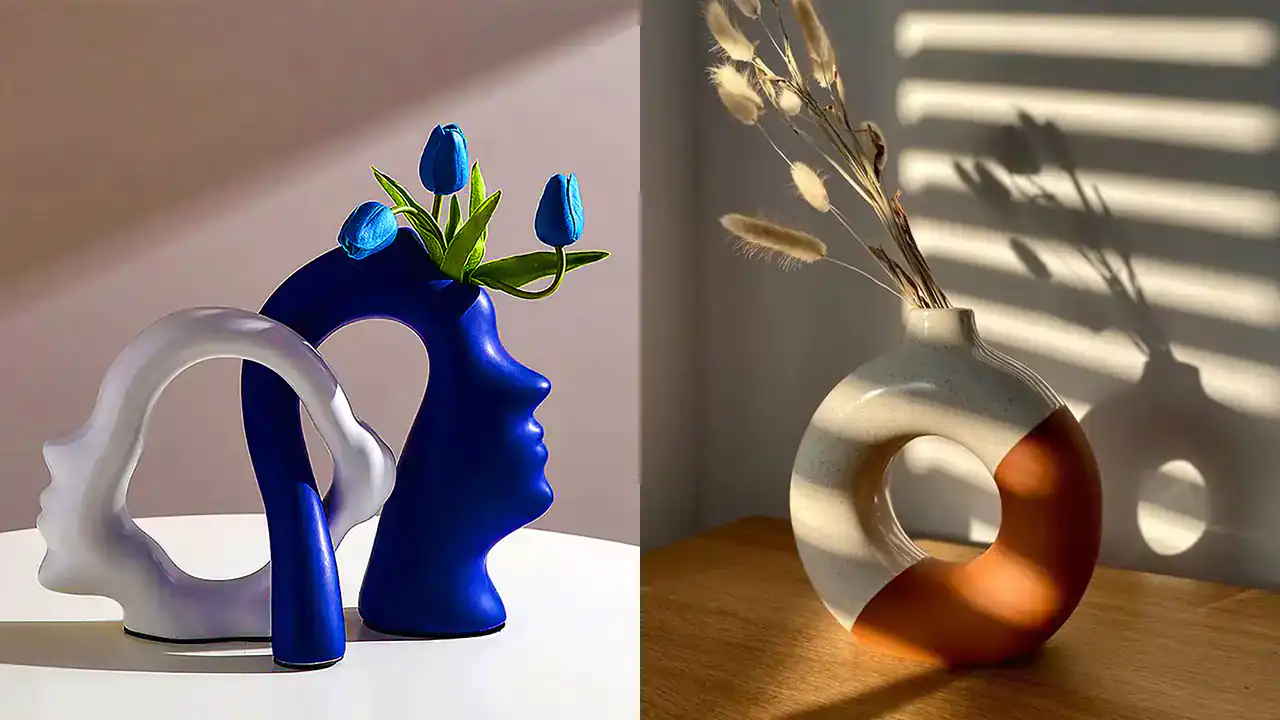 مدل گلدان جدید + زیباترین مدل های گلدان جدید و ایستاده و استوانه ای امسال