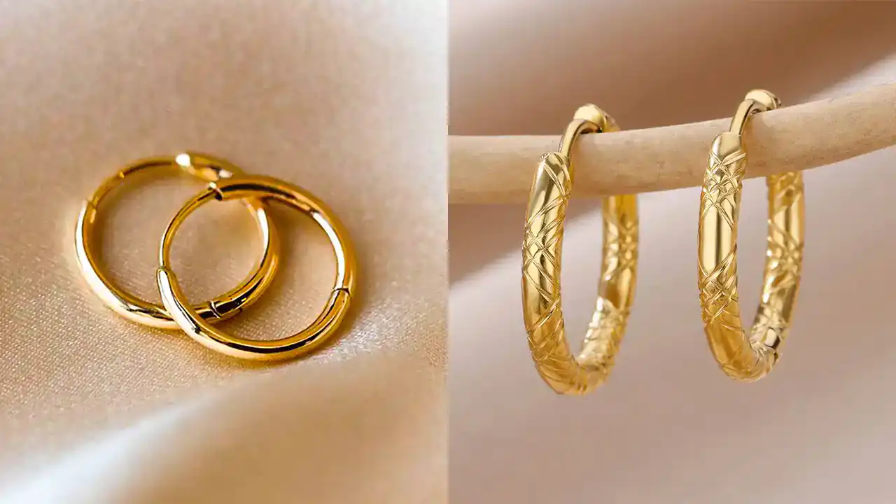 مدل گوشواره حلقه ای طلا + زیباترین مدل های گوشواره حلقه ای طلا ترند امسال