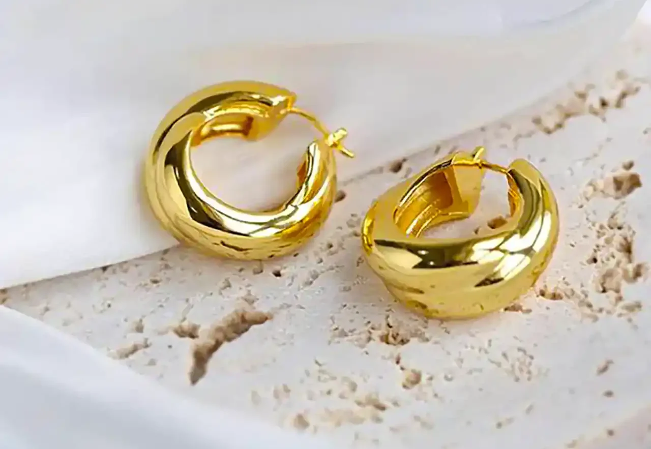مدل گوشواره حلقه ای طلا + زیباترین مدل های گوشواره حلقه ای طلا ترند امسال