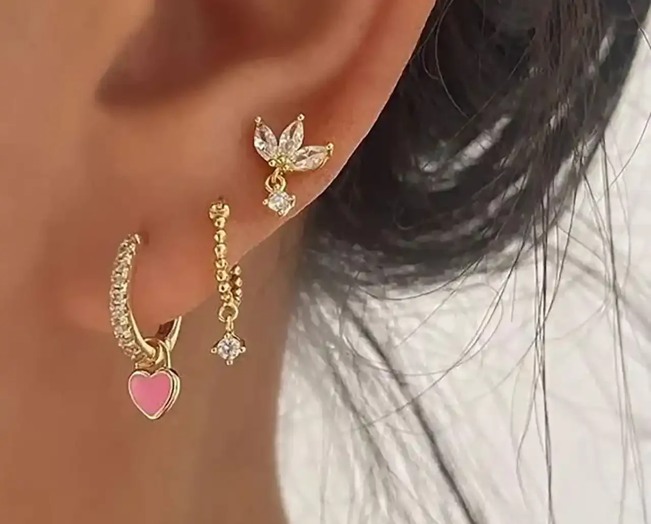 مدل گوشواره حلقه ای طلا + زیباترین مدل های گوشواره حلقه ای طلا ترند امسال