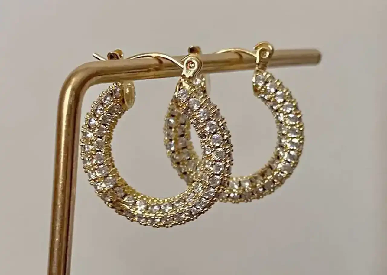 مدل گوشواره حلقه ای طلا + زیباترین مدل های گوشواره حلقه ای طلا ترند امسال