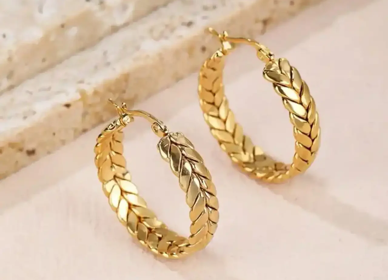 مدل گوشواره حلقه ای طلا + زیباترین مدل های گوشواره حلقه ای طلا ترند امسال