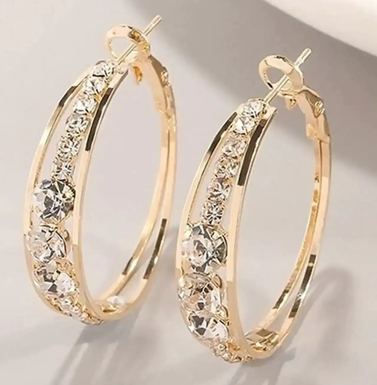 مدل گوشواره حلقه ای طلا + زیباترین مدل های گوشواره حلقه ای طلا ترند امسال
