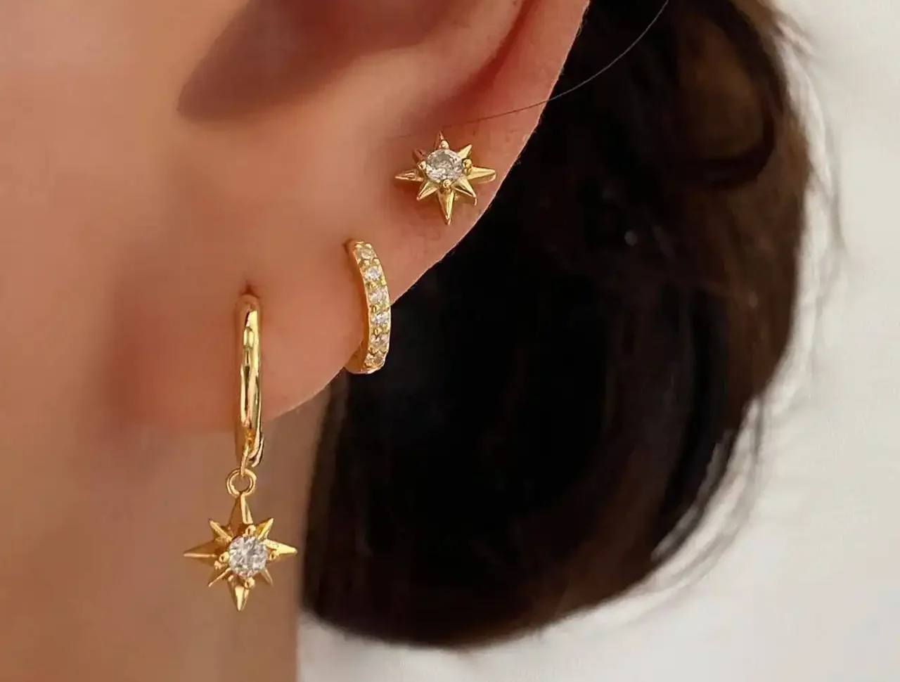 مدل گوشواره اسپرت طلا + زیباترین مدل های گوشواره اسپرت طلا امسال