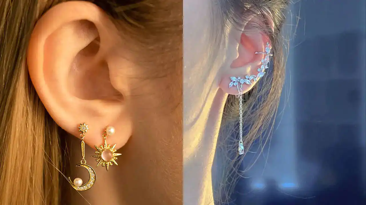 مدل گوشواره برای دو سوراخ گوش + زیباترین مدل های گوشواره برای دو سوراخ گوش