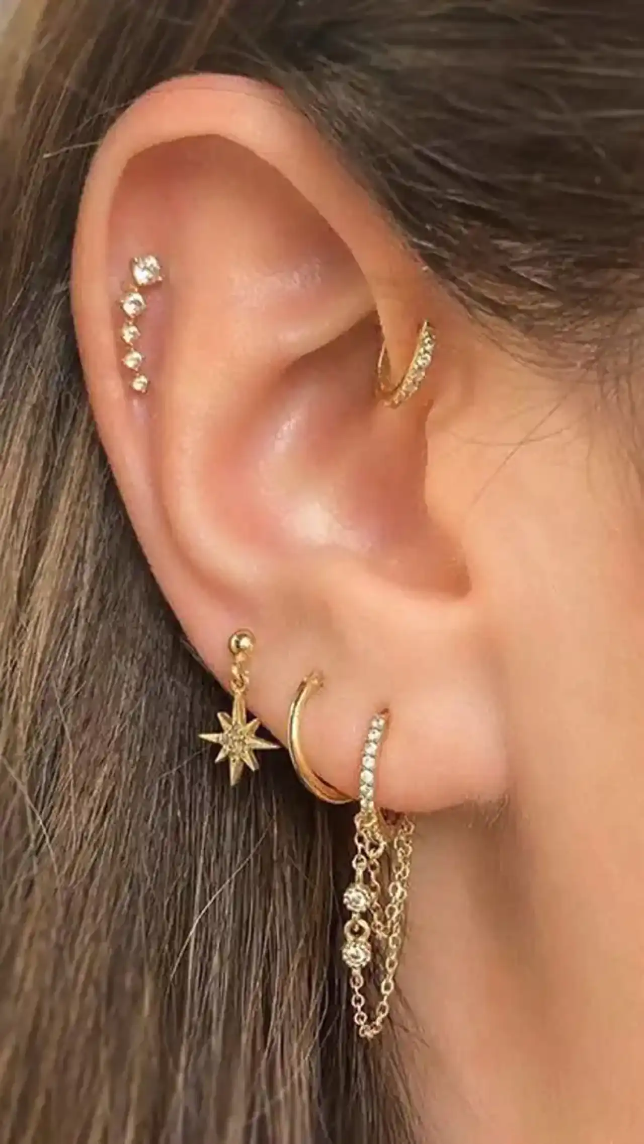 مدل گوشواره برای دو سوراخ گوش + زیباترین مدل های گوشواره برای دو سوراخ گوش