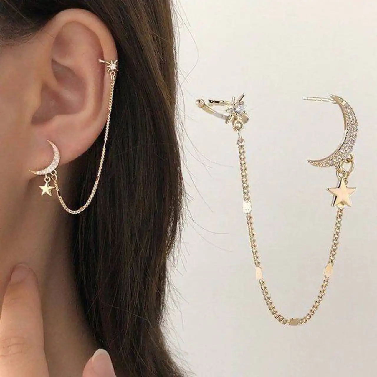مدل گوشواره برای دو سوراخ گوش + زیباترین مدل های گوشواره برای دو سوراخ گوش