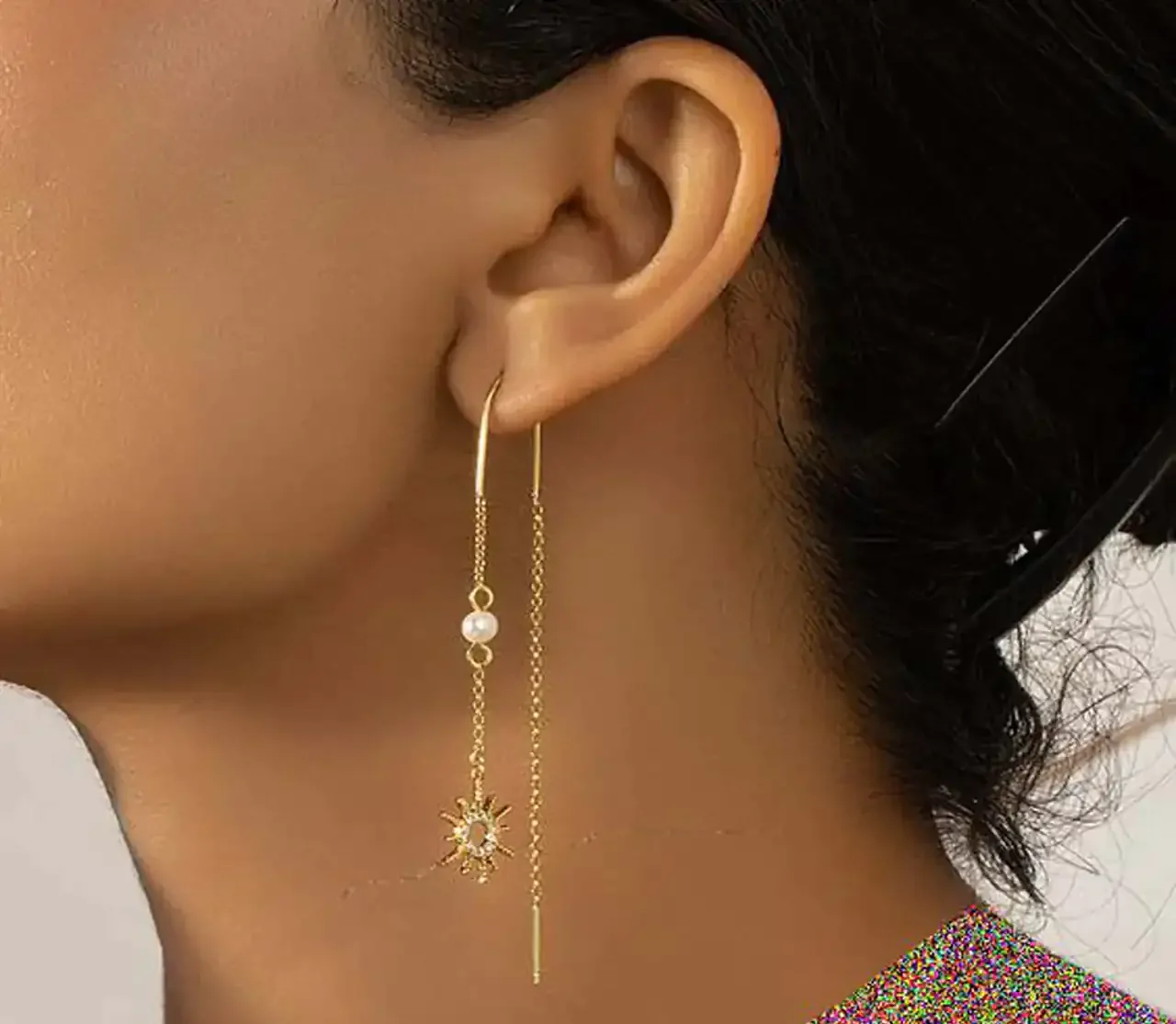 مدل گوشواره بخیه ای + زیباترین مدل های گوشواره بخیه ای ترند امسال بسیار شیک