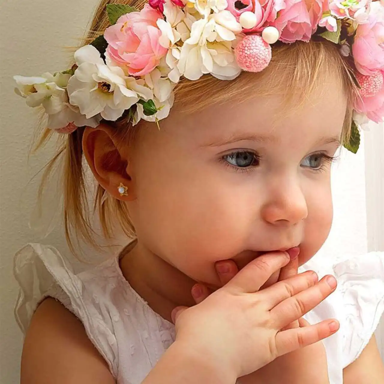 مدل گوشواره نوزادی + زیباترین مدل های گوشواره نوزادی امسال بسیار شیک