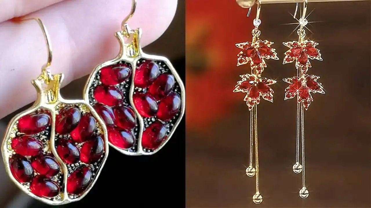 مدل گوشواره شب یلدا + زیباترین مدل های گوشواره مخصوص شب یلدای امسال