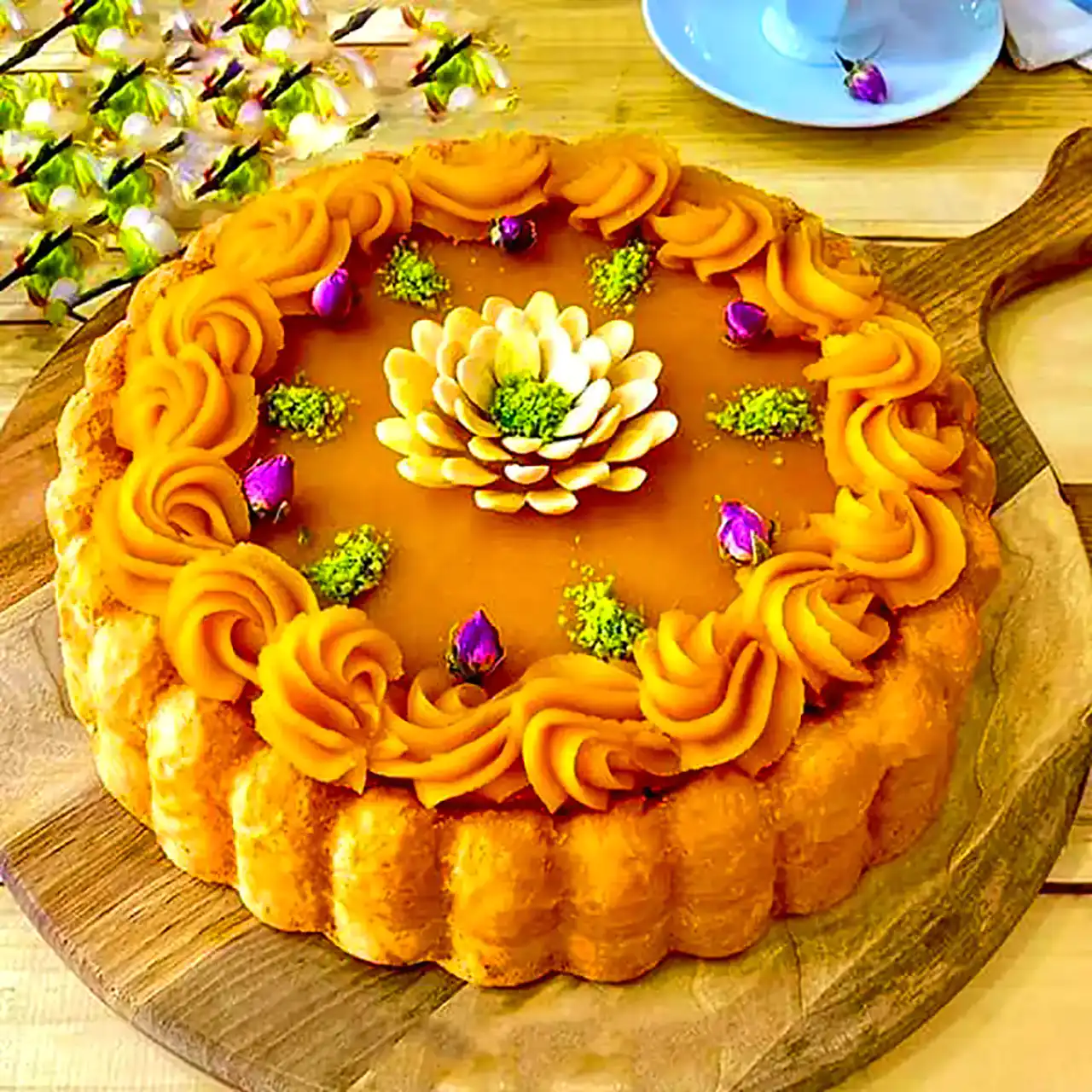 تزیین حلوا + زیباترین مدل های تزیین حلوا بسیار شیک و لاکچری و جالب