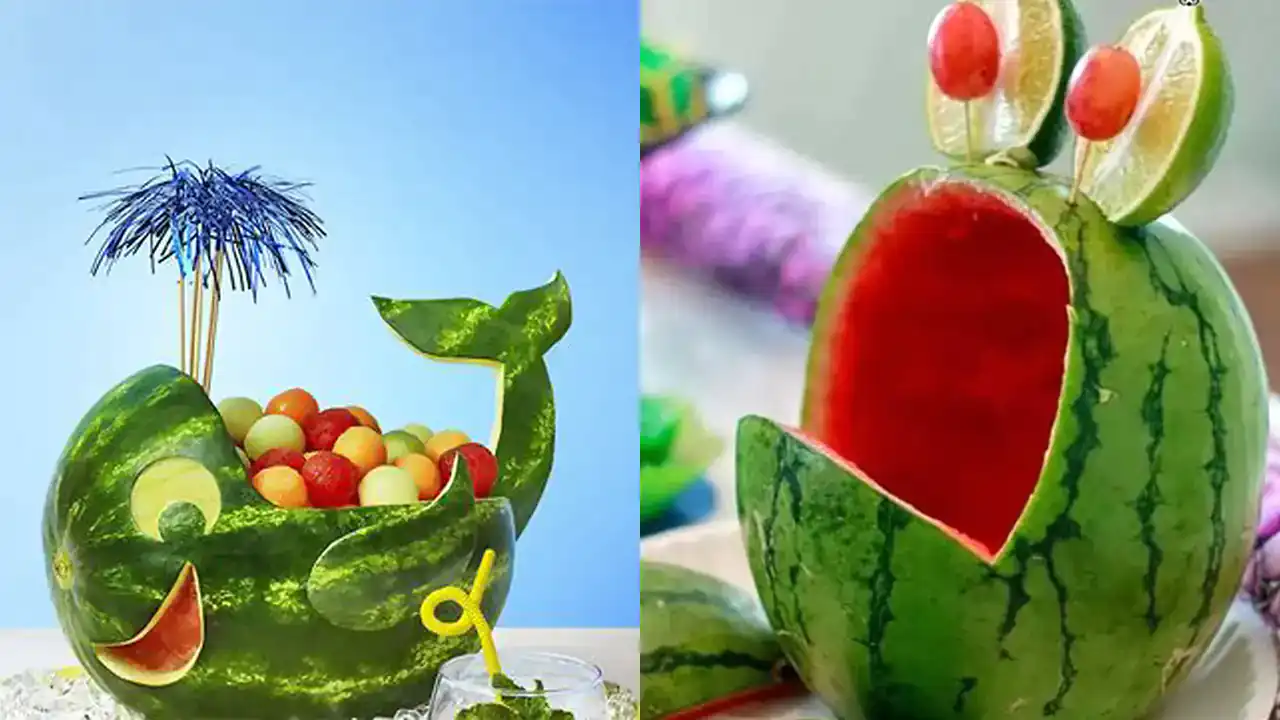 تزیین هندوانه شب یلدا + زیباترین دیزاین ها و تزیین برای هندوانه شب یلدا امسال