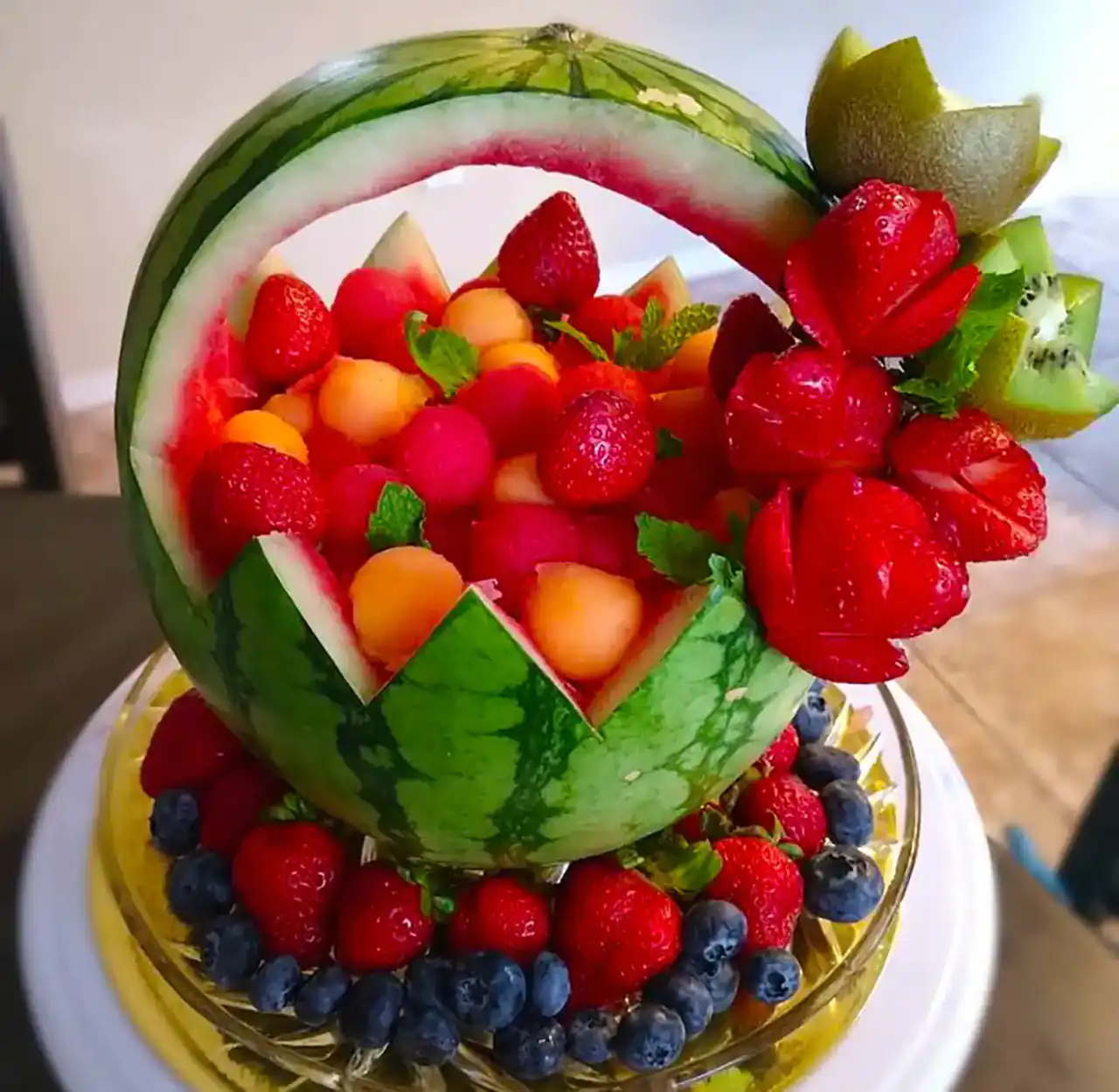 تزیین هندوانه شب یلدا + زیباترین دیزاین ها و تزیین برای هندوانه شب یلدا امسال