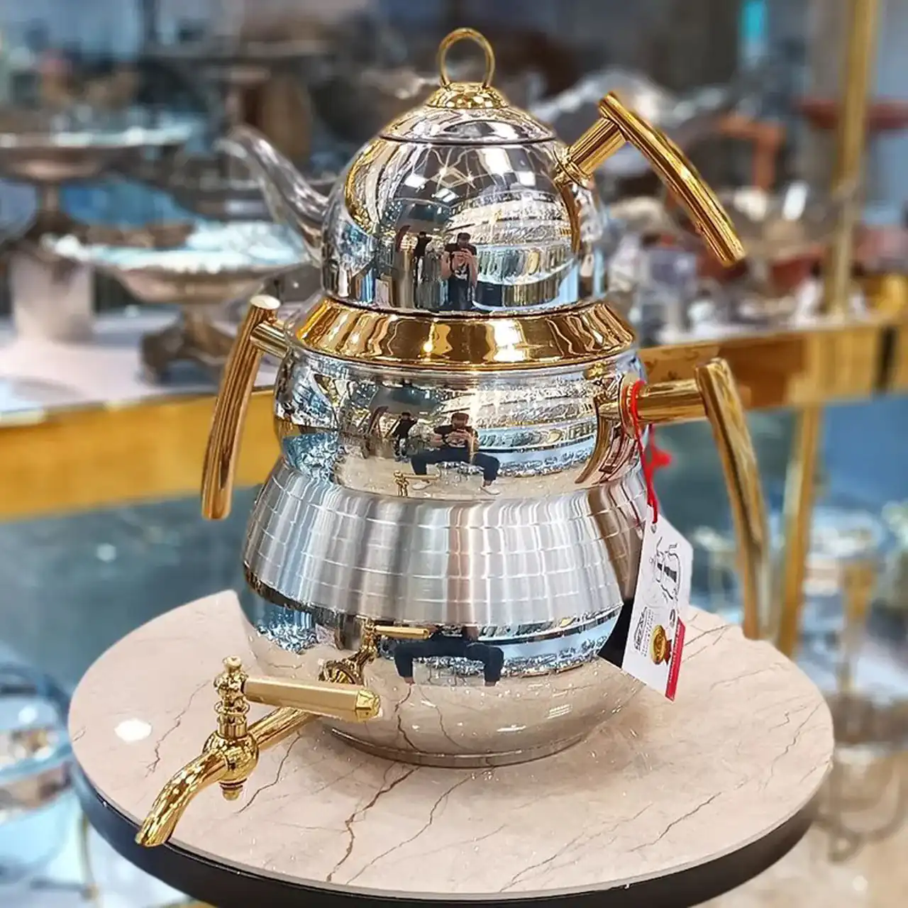 جدیدترین مدل کتری قوری استیل نقره ای و طلایی با مدل های جدید و لاکچری 2025