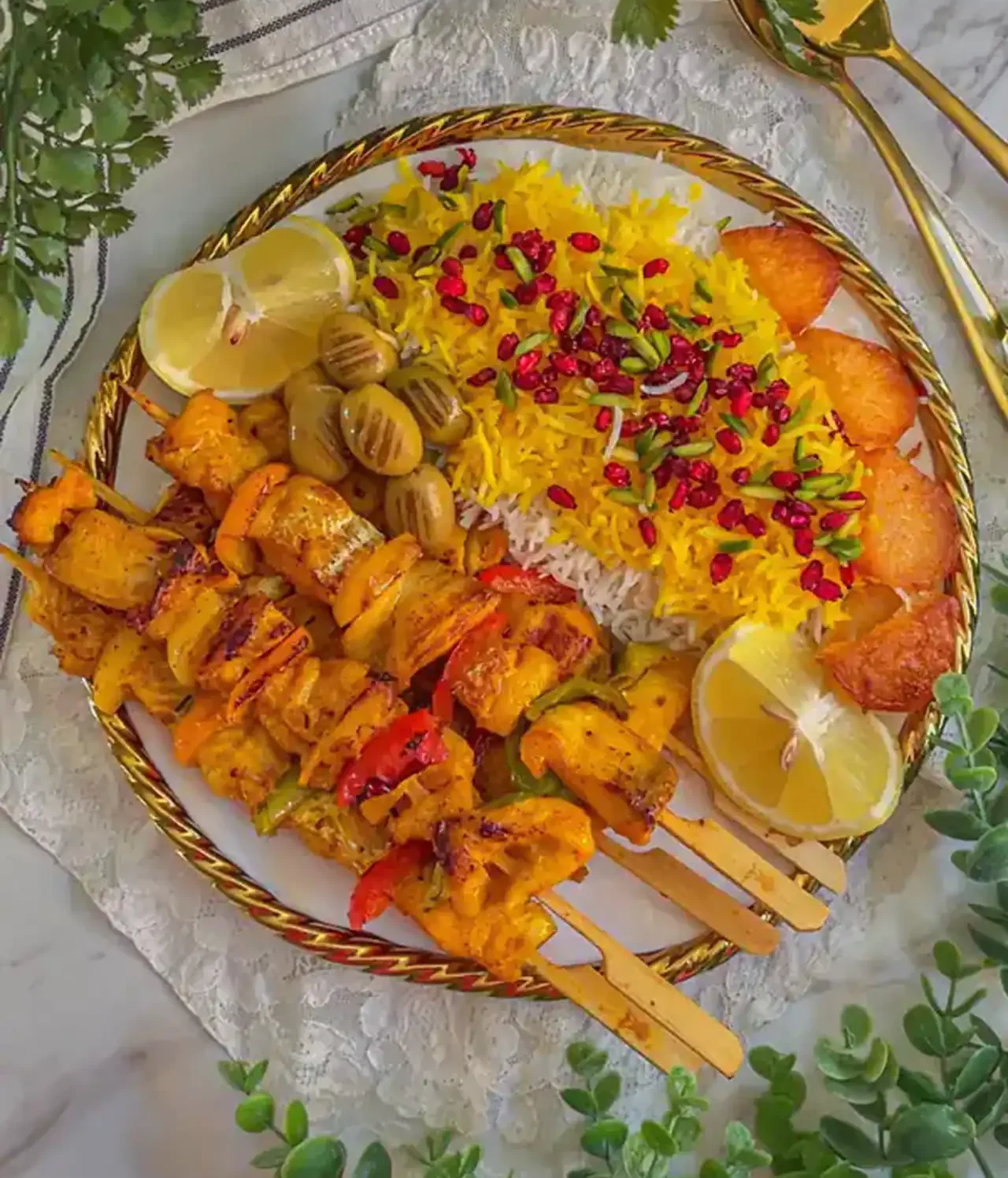 تزیین جوجه کباب + بهترین ایده ها برای تزیین جوجه کباب بسیار شیک و لاکچری