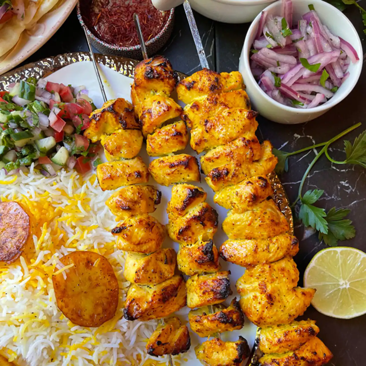 تزیین جوجه کباب + بهترین ایده ها برای تزیین جوجه کباب بسیار شیک و لاکچری