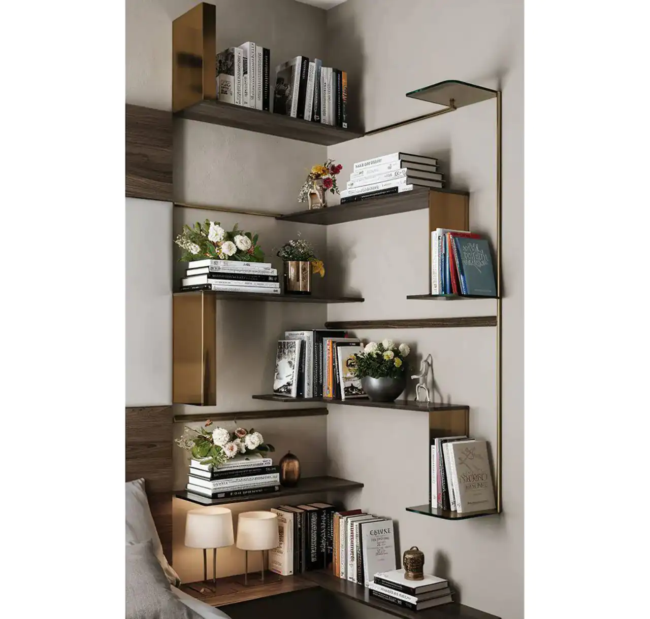 مدل کتابخانه چوبی + زیباترین مدل های کتابخانه چوبی ترند امسال بسیار فانتزی و لاکچری