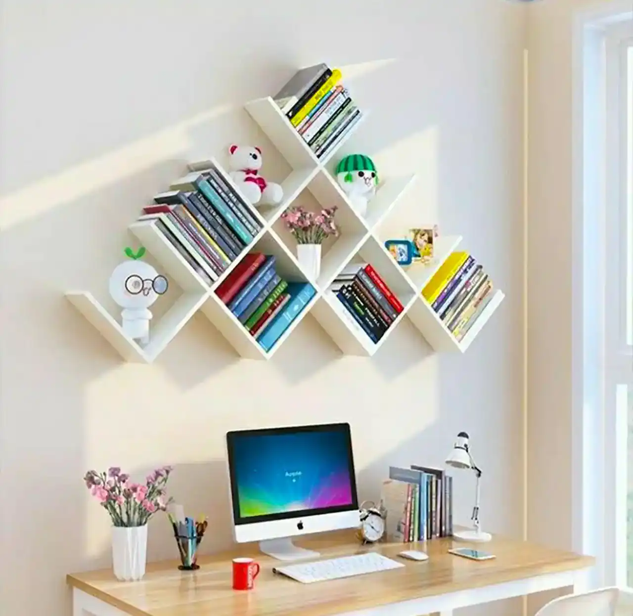 مدل کتابخانه چوبی + زیباترین مدل های کتابخانه چوبی ترند امسال بسیار فانتزی و لاکچری