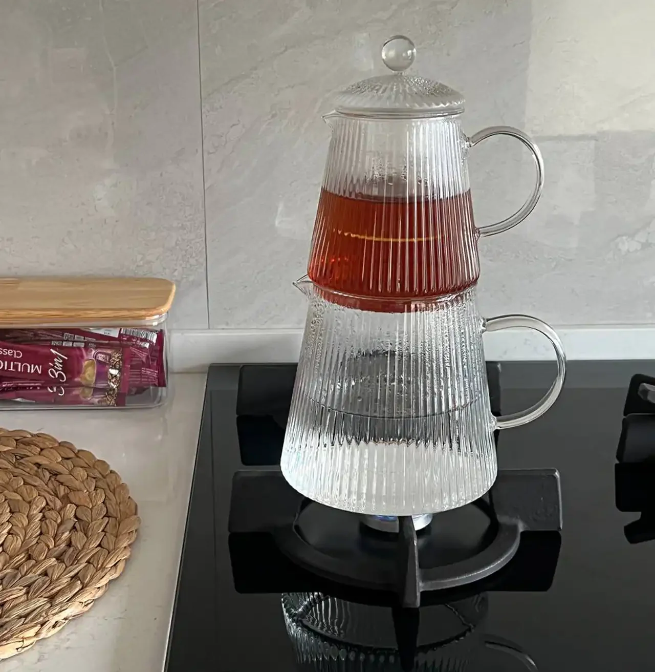 مدل کتری قوری شیشه ای + زیباترین مدل های کتری قوری شیشه ای ترند امسال
