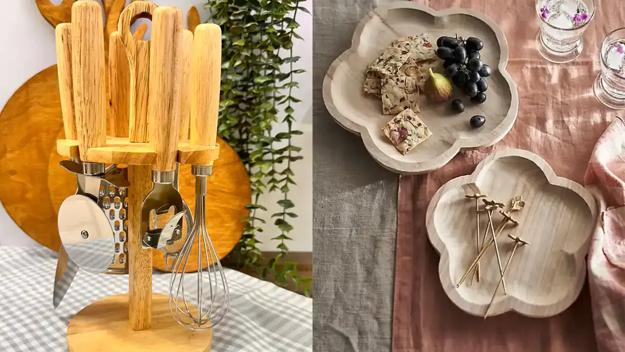 ست لوازم آشپزخانه چوبی + زیباترین مدل های ست لوازم آشپزخانه چوبی ترند امسال