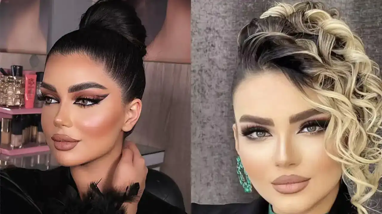 مدل میکاپ و شینیون جدید + زیباترین ترکیب میکاپ و شینیون جدید و ترند امسال