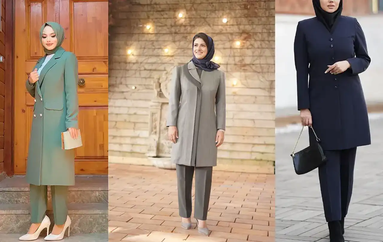 مدل مانتو اداری شیک و باکلاس + زیباترین مدل های مانتو اداری ترند امسال بسیار شیک