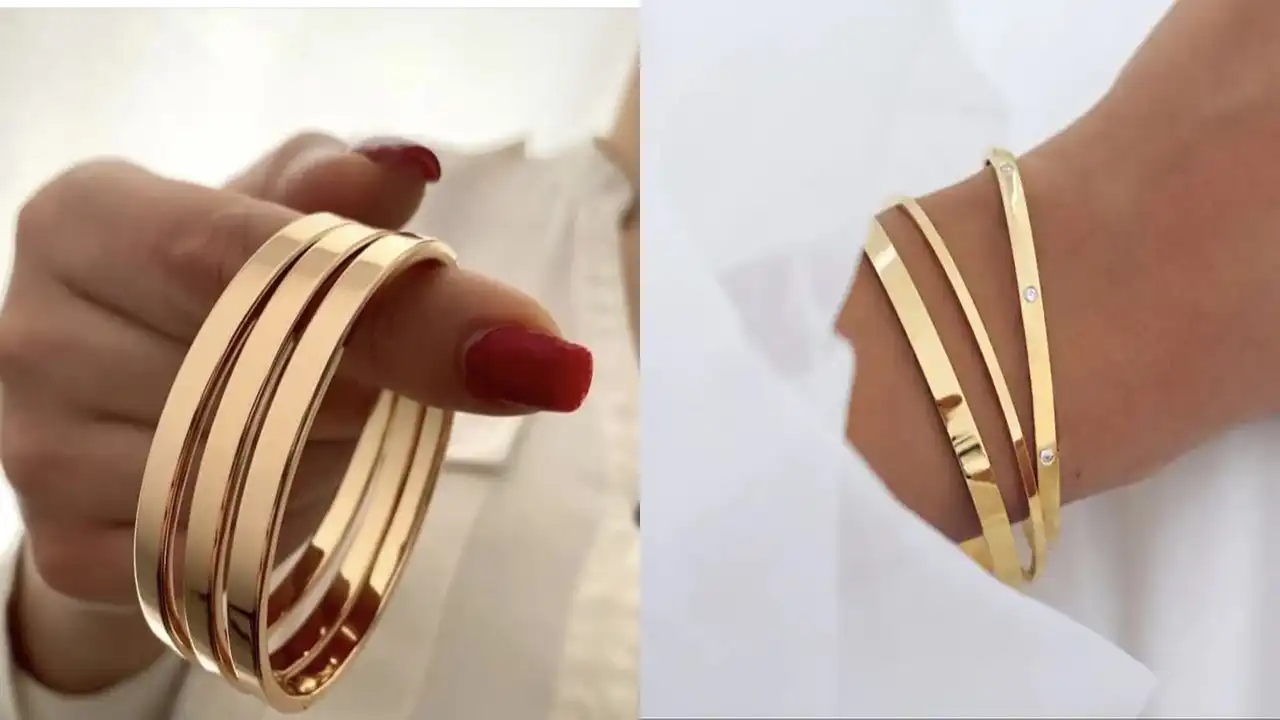 مدل النگو آینه ای + مدل های خاص و باکلاس النگو آینه ای با تراشه های ساده بسیار شیک