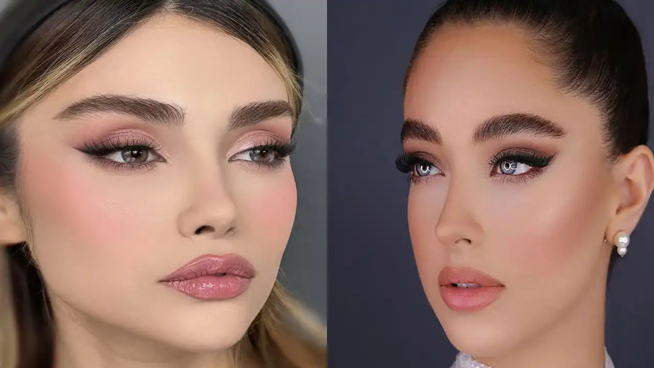 مدل آرایش ساده + تکنینک های ساده و به روز برای آرایش صورت ساده روزانه با رنگ های ملایم