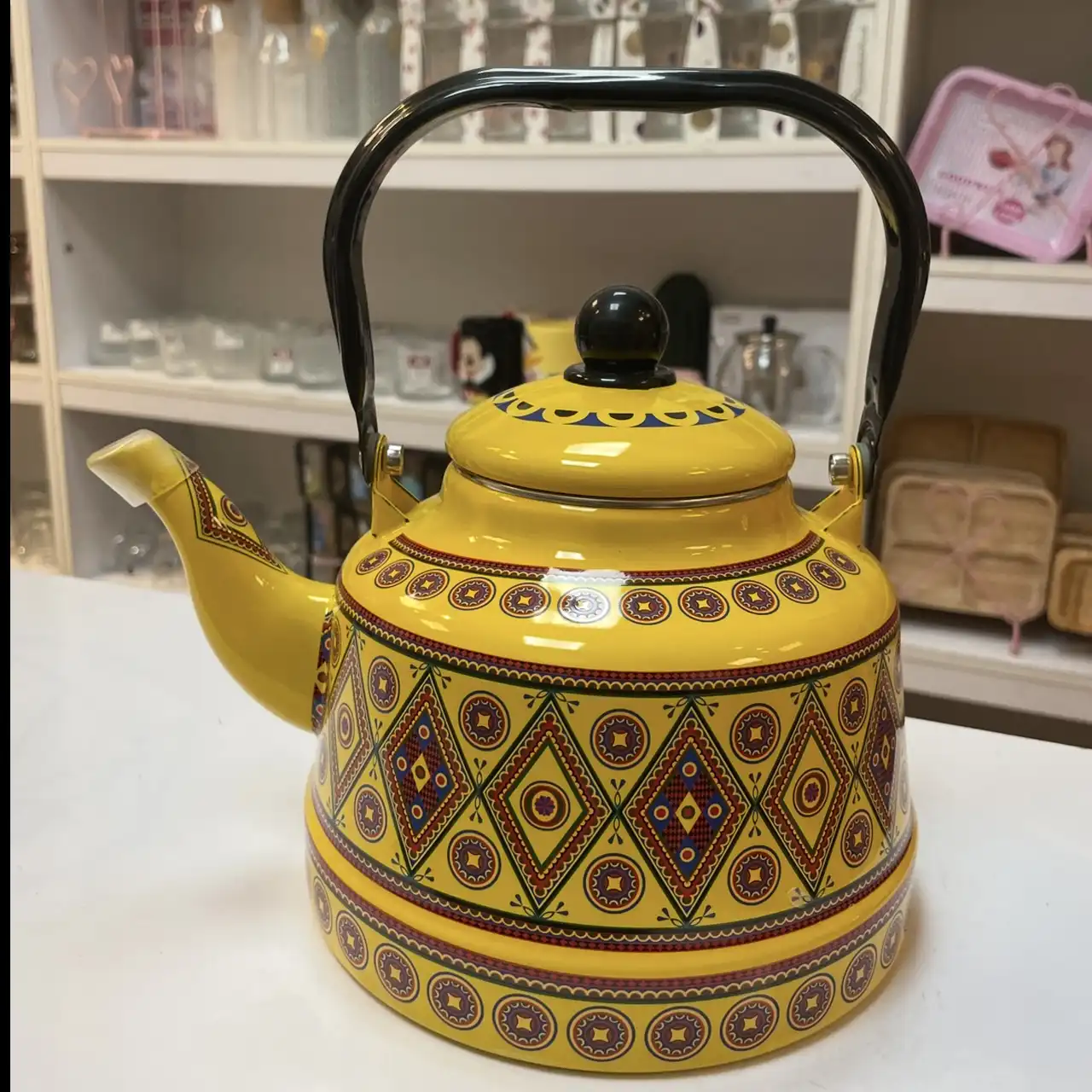 مدل قوری کتری لعابی + مدل های خاص و بسیار زیبا ست قوری کتری لعابی طرحدار و ساده