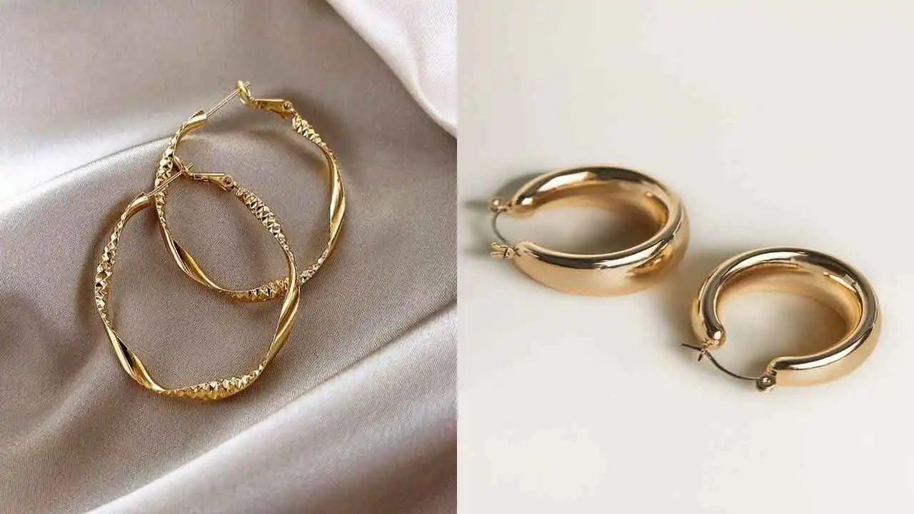 مدل گوشواره حلقه ای جدید + زیباترین و شیک ترین مدل های گوشواره حلقه ای طلا