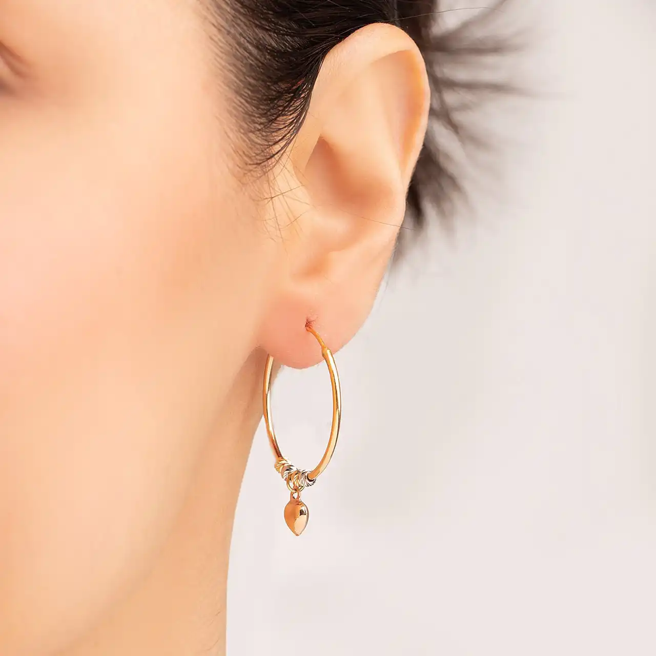 مدل گوشواره حلقه ای جدید + زیباترین و شیک ترین مدل های گوشواره حلقه ای طلا