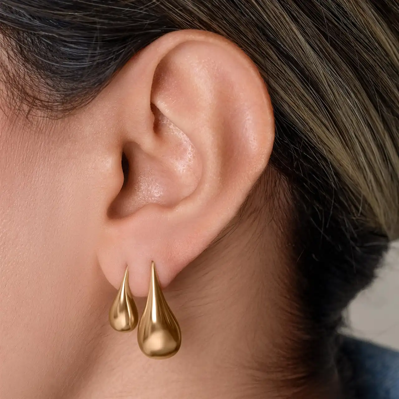 مدل گوشواره طلا + مدل های جدید و شیک گوشواره طلا حلقه ای و آویزدار ترند امسال