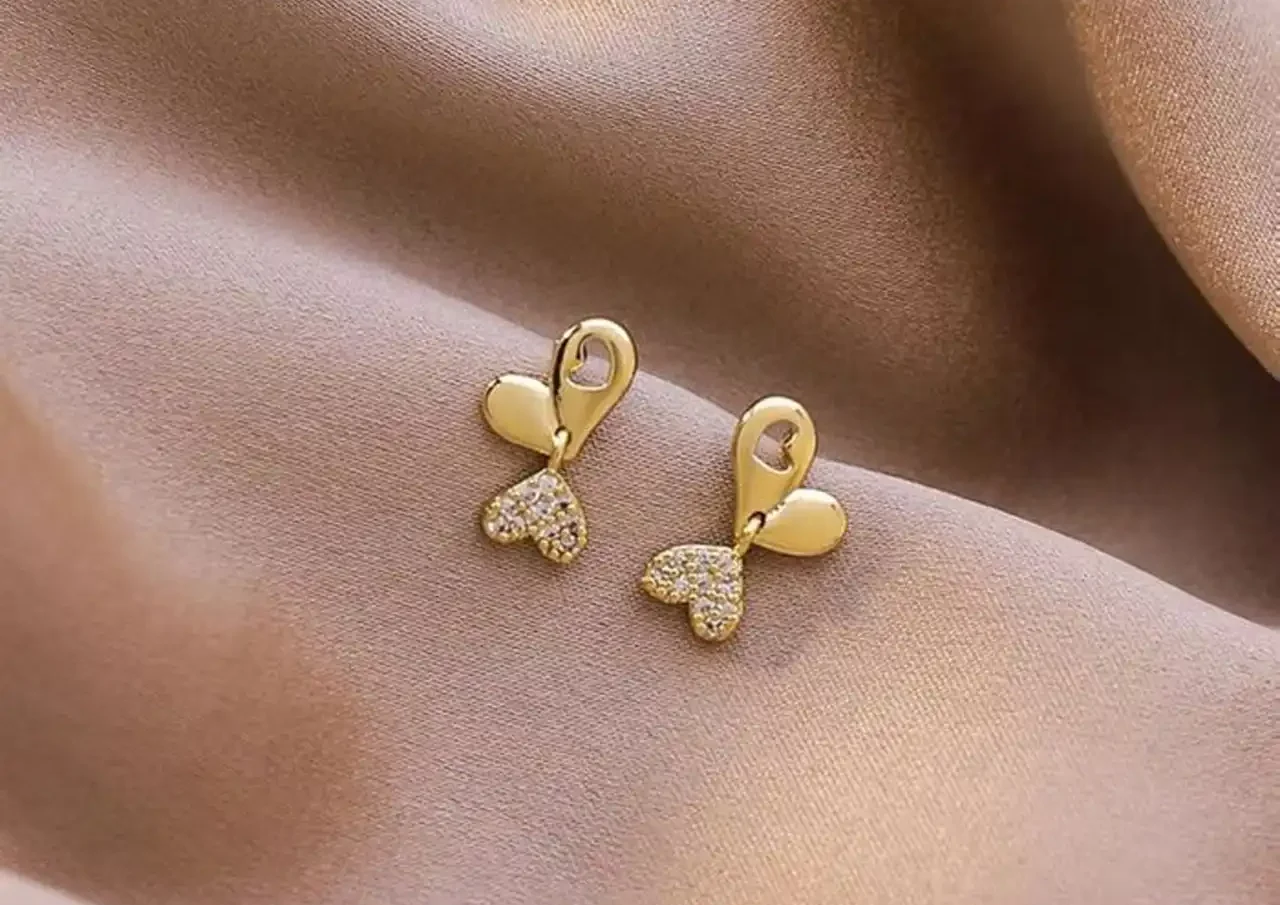 مدل گوشواره طلا + مدل های جدید و شیک گوشواره طلا حلقه ای و آویزدار ترند امسال