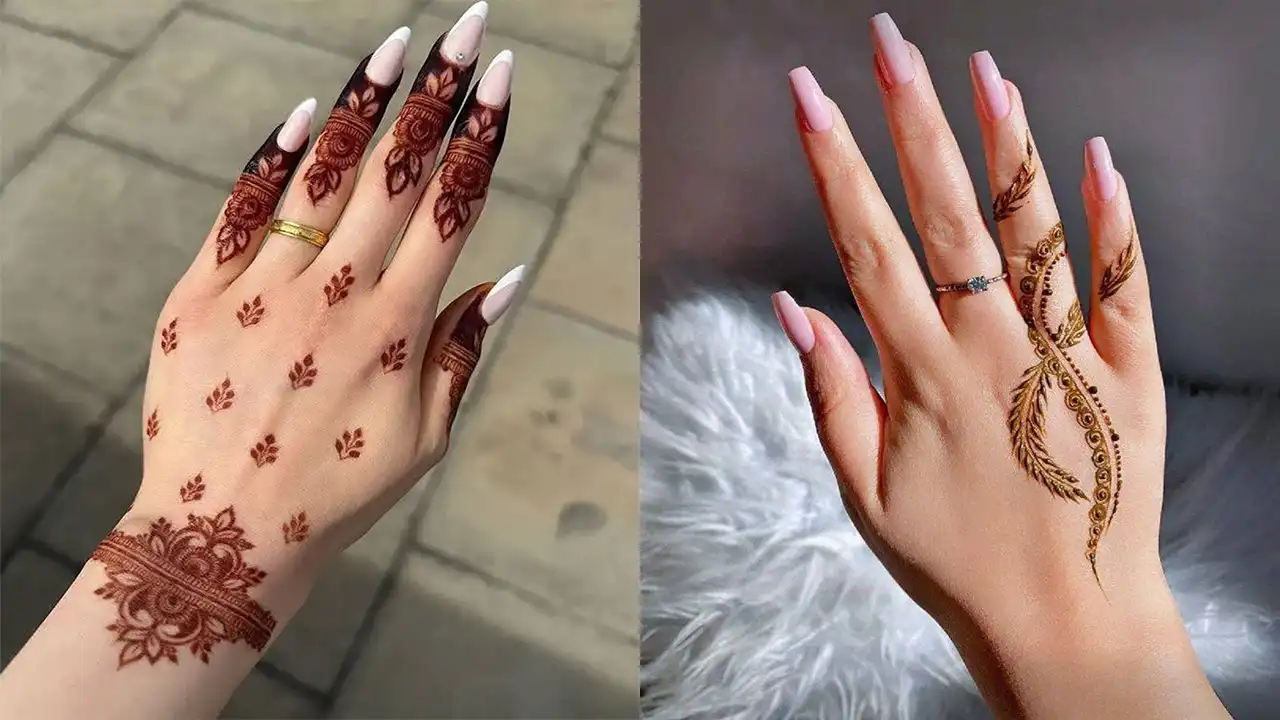 مدل حنا روی دست + ایده های جدید و بسیار ساده برای طراحی حنا روی دست با نقش های زیبا