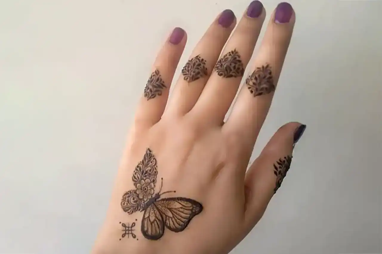مدل حنا روی دست + ایده های جدید و بسیار ساده برای طراحی حنا روی دست با نقش های زیبا