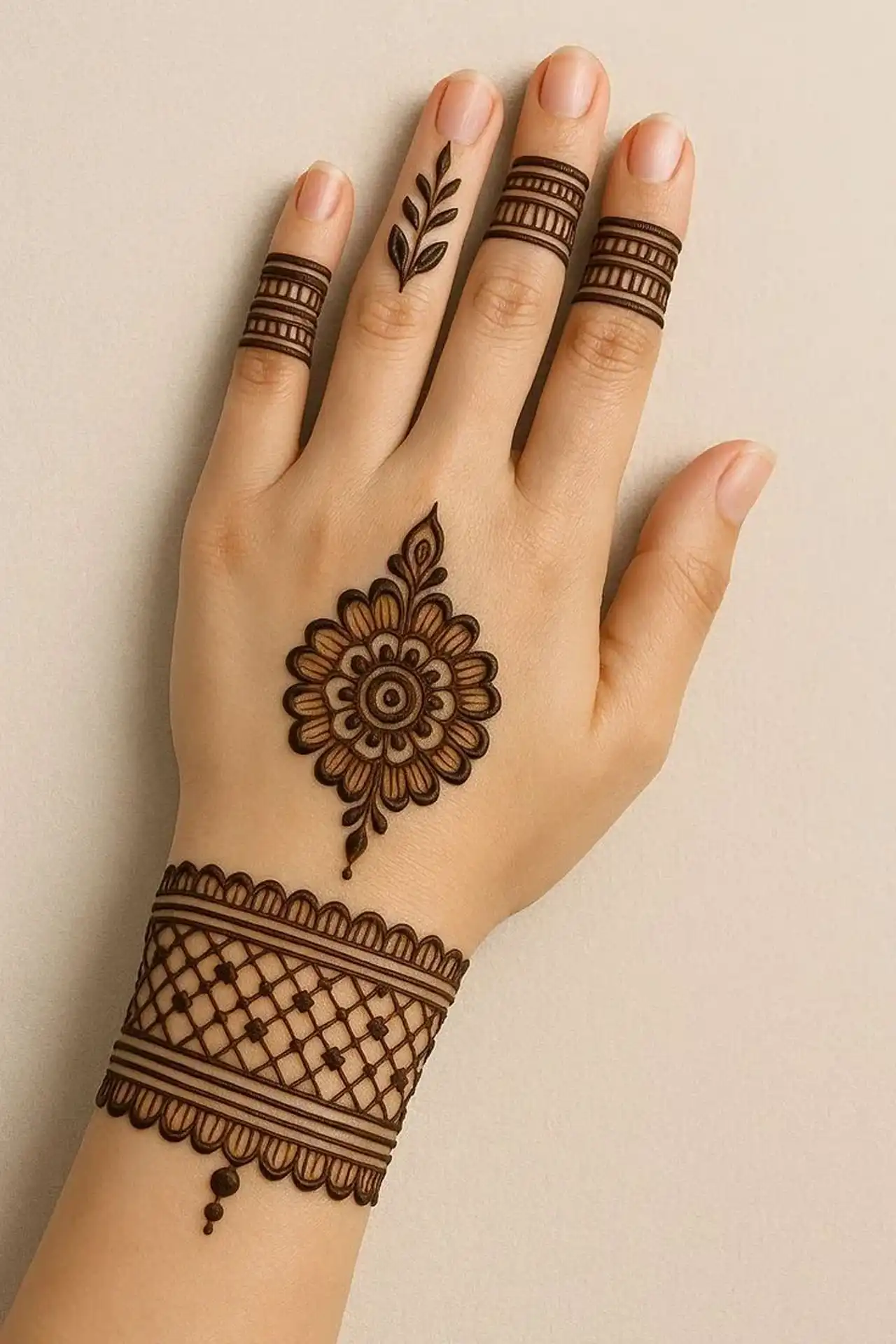 مدل حنا ساده + ایده های زیبا و قشنگ برای طراحی حنا روی دست و پا برای مراسم های خاص