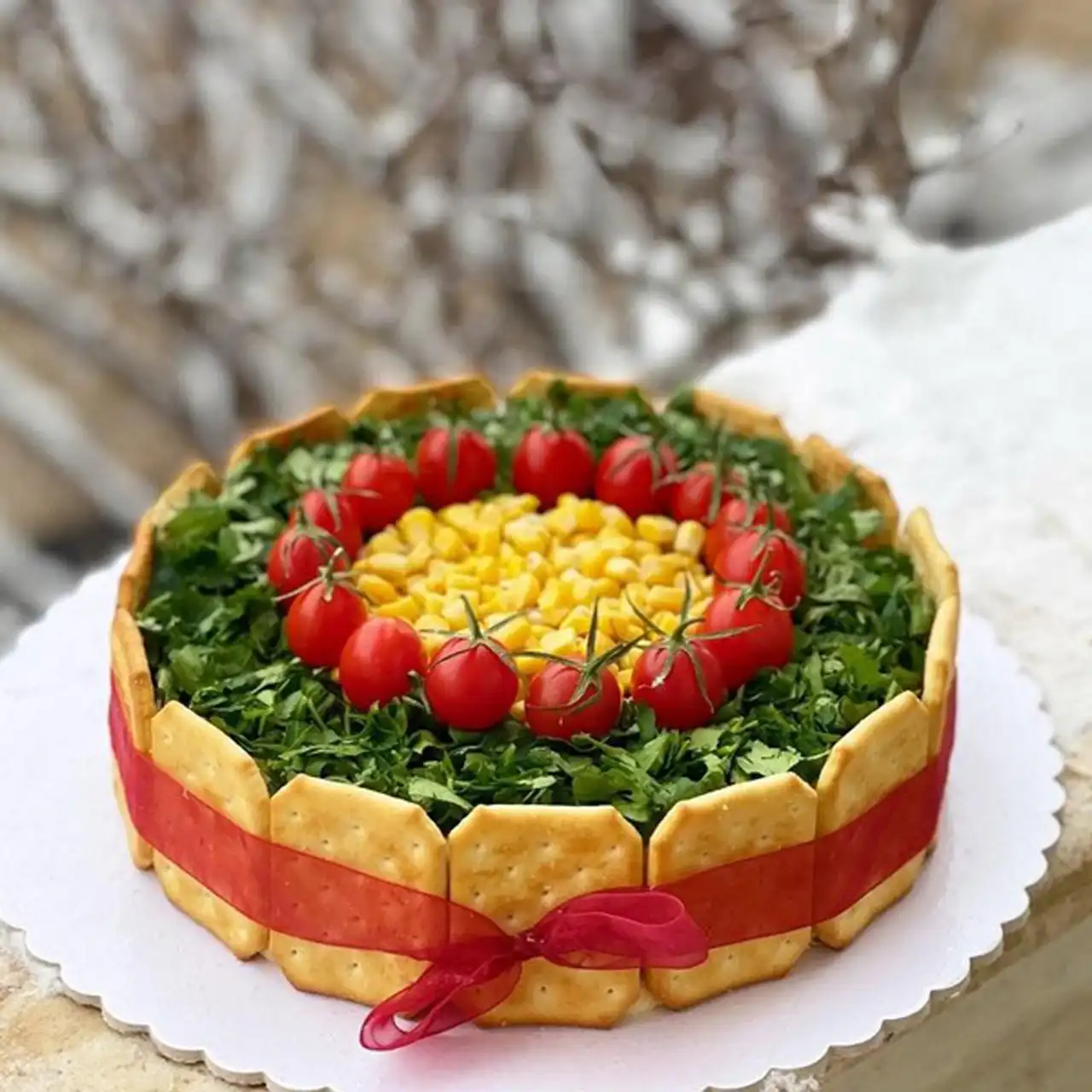 مدل سالاد الویه + ایده های ساده و بسیار خلاقانه برای تزیین کردن سالاد الویه برای جشن ها و مراسم