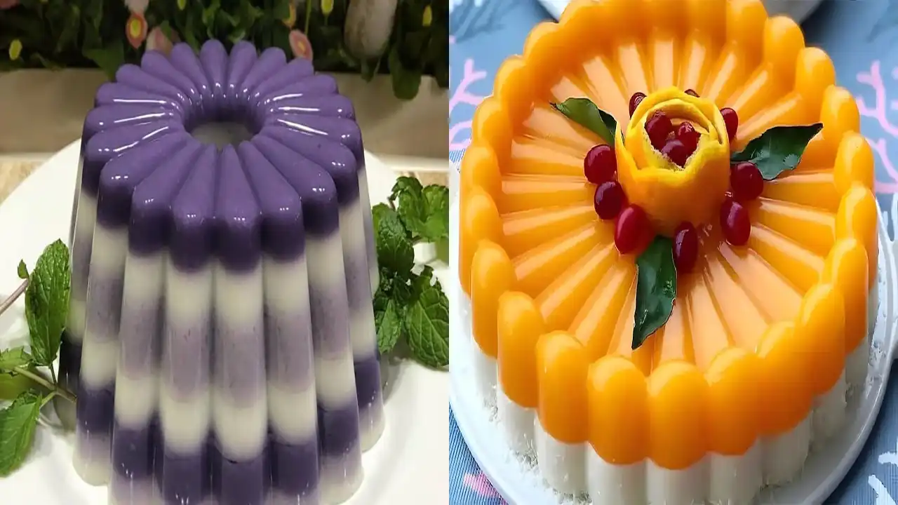 مدل ژله بستنی + مدل های زیبا و مجلسی ژله بستنی قالبی و تک نفره و تزیین با میوه ها