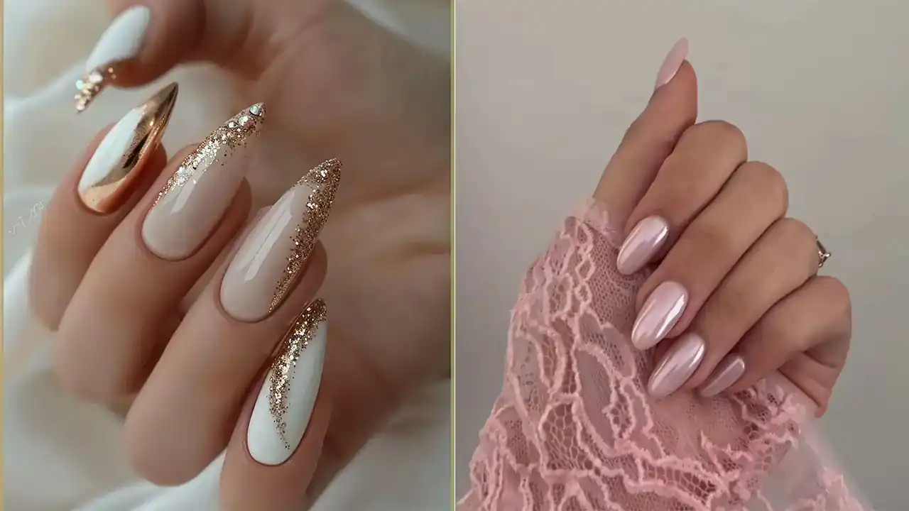مدل ناخن کروم صدفی + زیباترین مدل های ناخن کروم صدفی ترند امسال