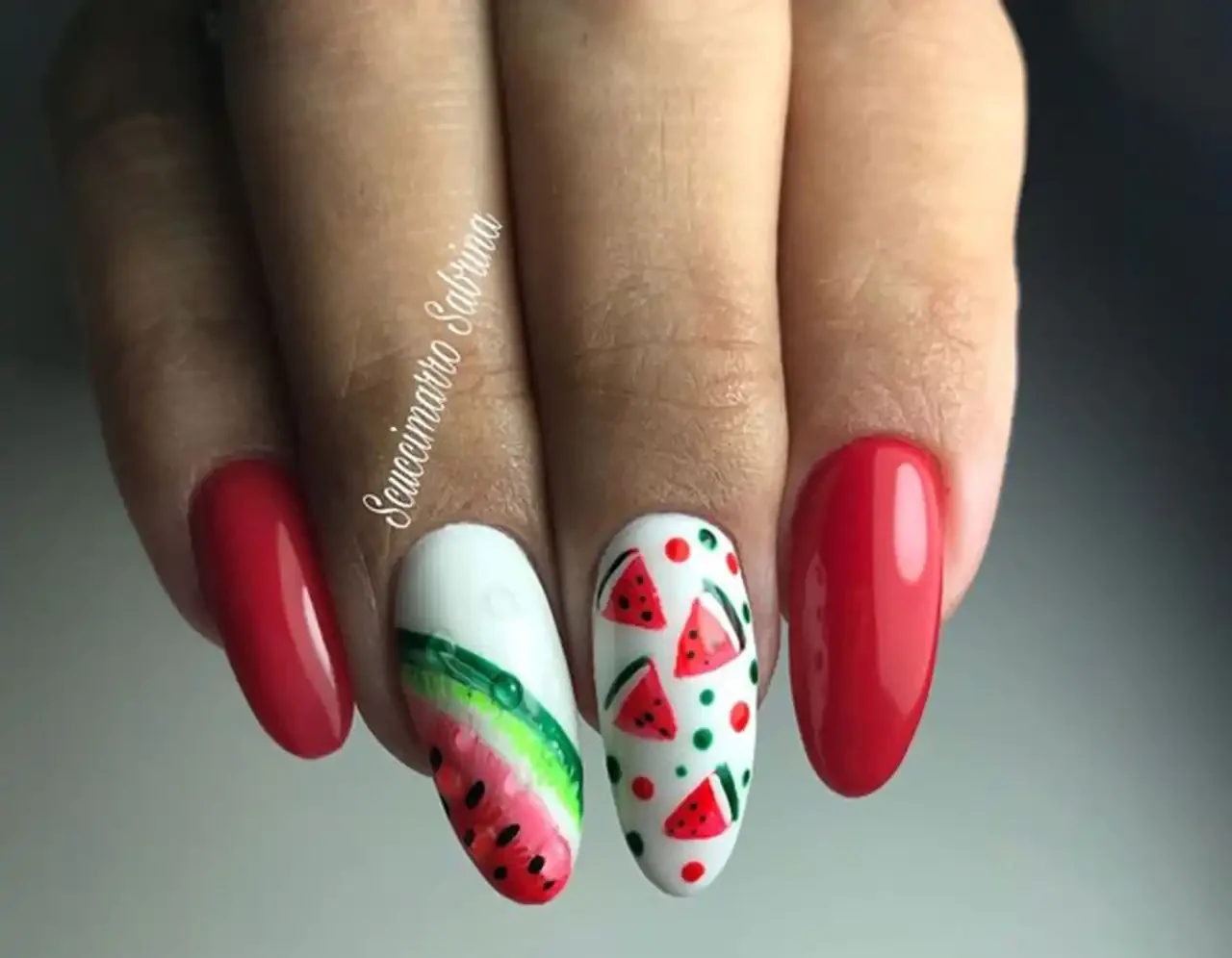 مدل ناخن یلدایی + زیباترین مدل های ناخن طرح یلدایی ترند امسال بسیار شیک