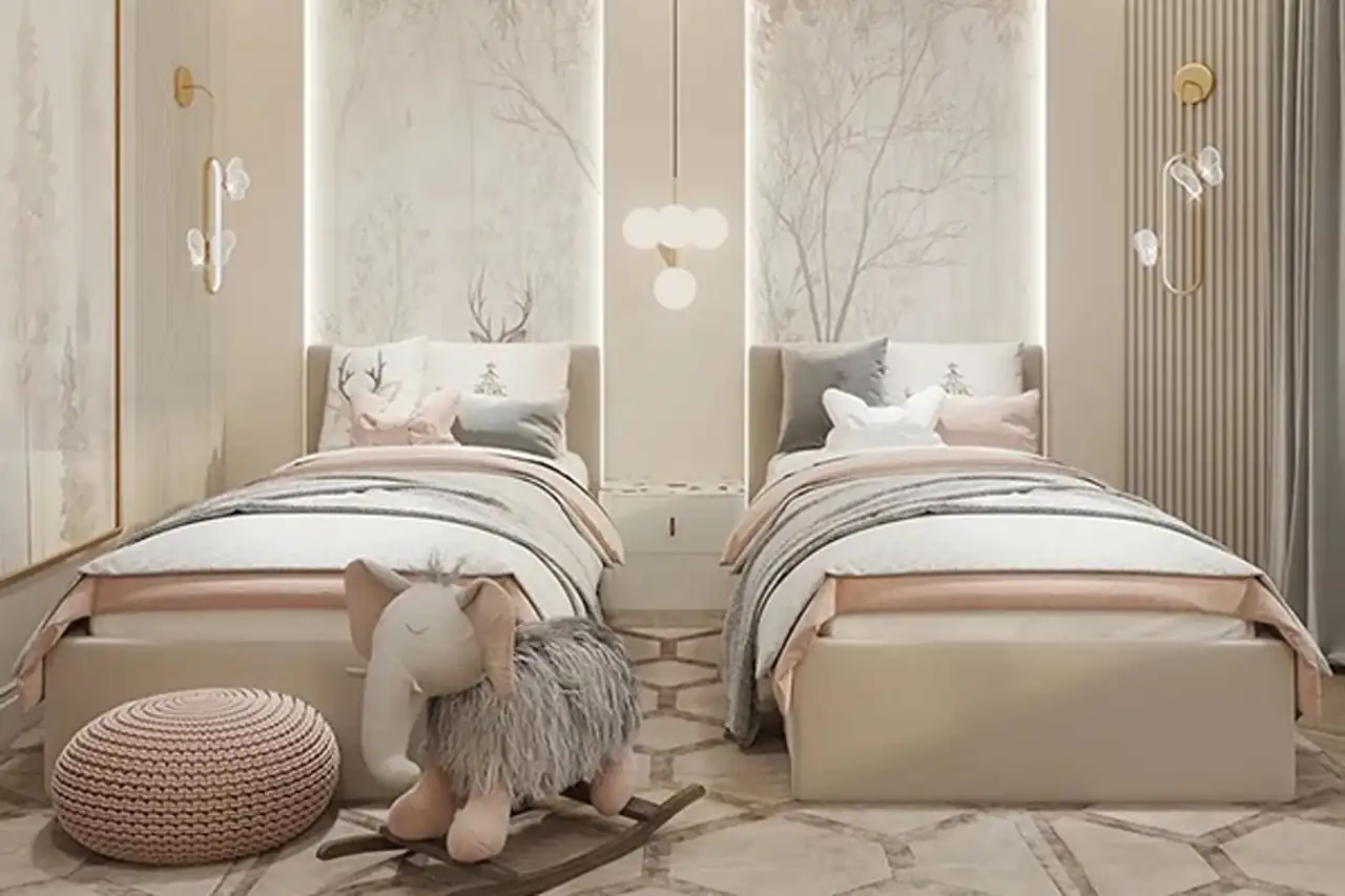 دیزاین اتاق دو تا دختر + زیباترین دیزاین اتاق دو تا دختر با هم بسیار شیک و حرفه ای