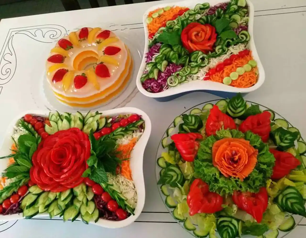 چند مدل سالاد برای مهمانی + زیباترین و راحت ترین مدل های سالاد برای مهمانی