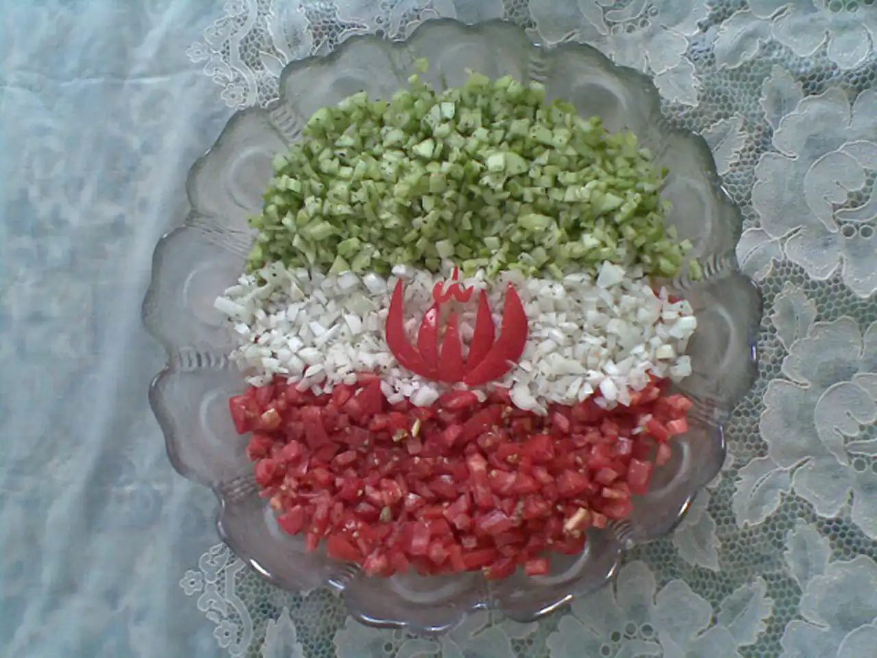 مدل سالاد پرچم ایران + زیباترین مدل های سالاد پرچم ایران بسیار شیک و مبتکرانه