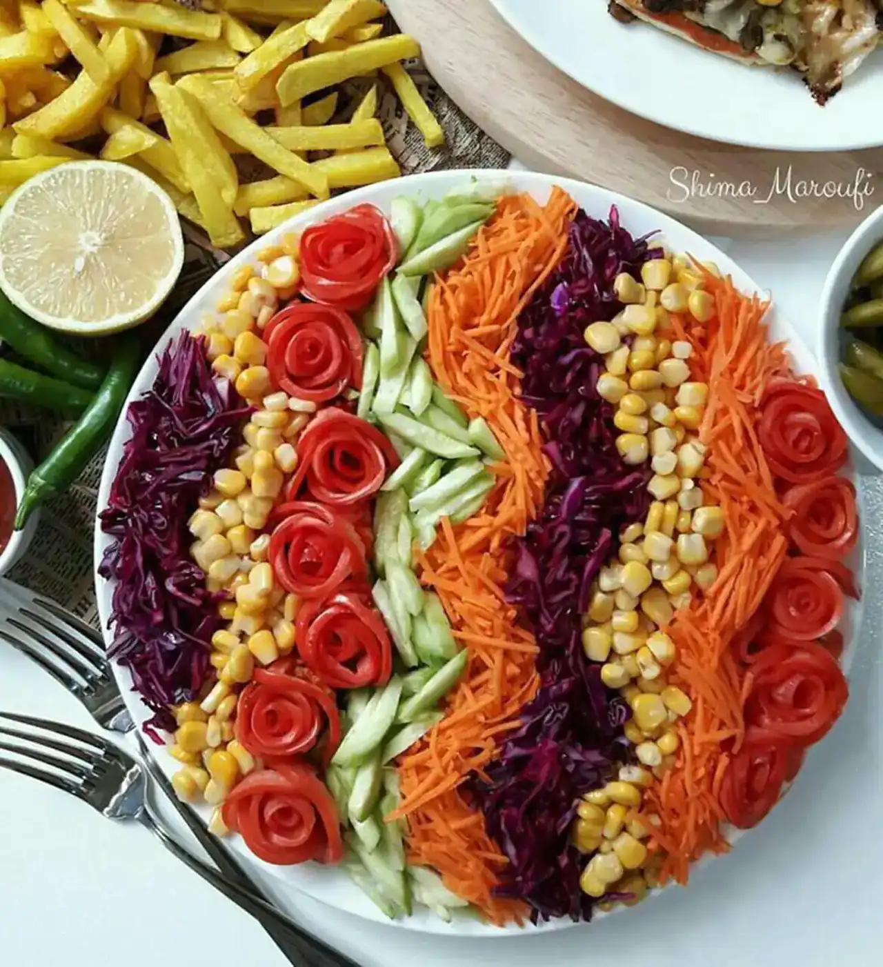 مدل سالاد ساده + بهترین و راحت ترین مدل های سالاد ساده مخصوص مهمانی